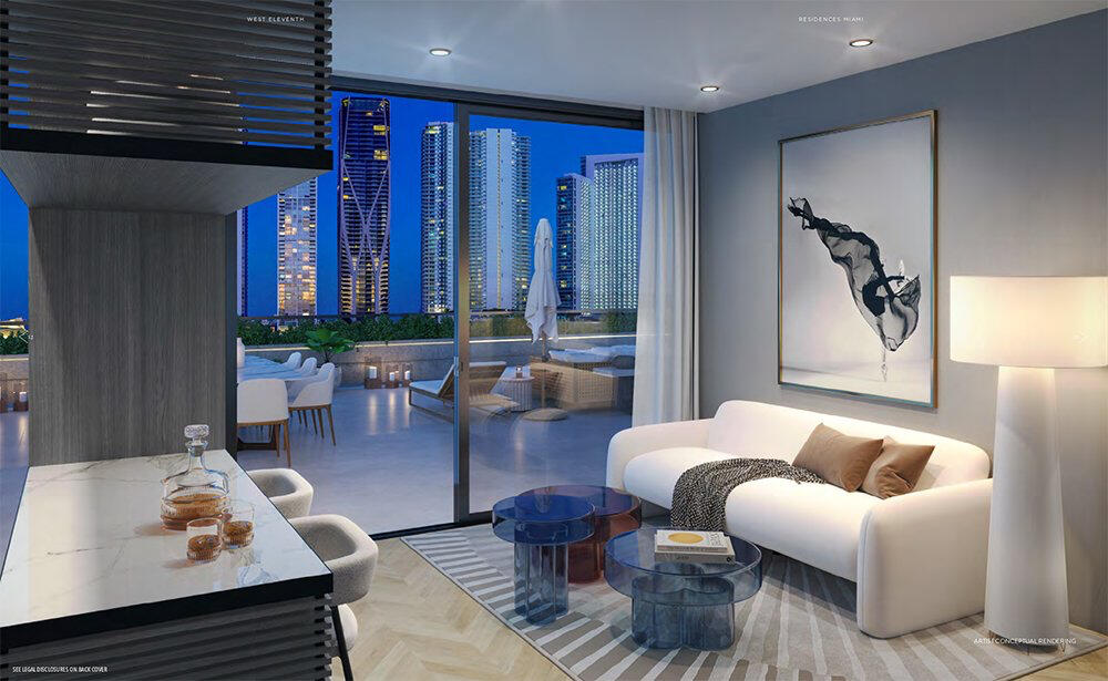 Sala de estar contemporánea